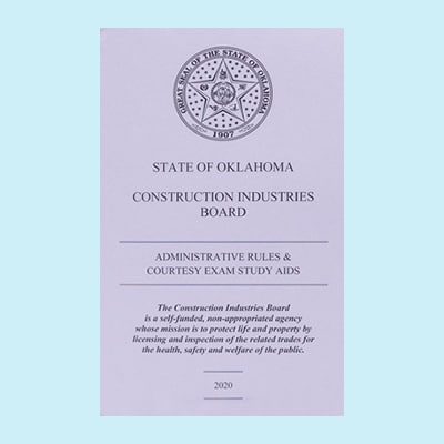 State of Oklahoma Construction Industries Board Unofficial Administrative Rules